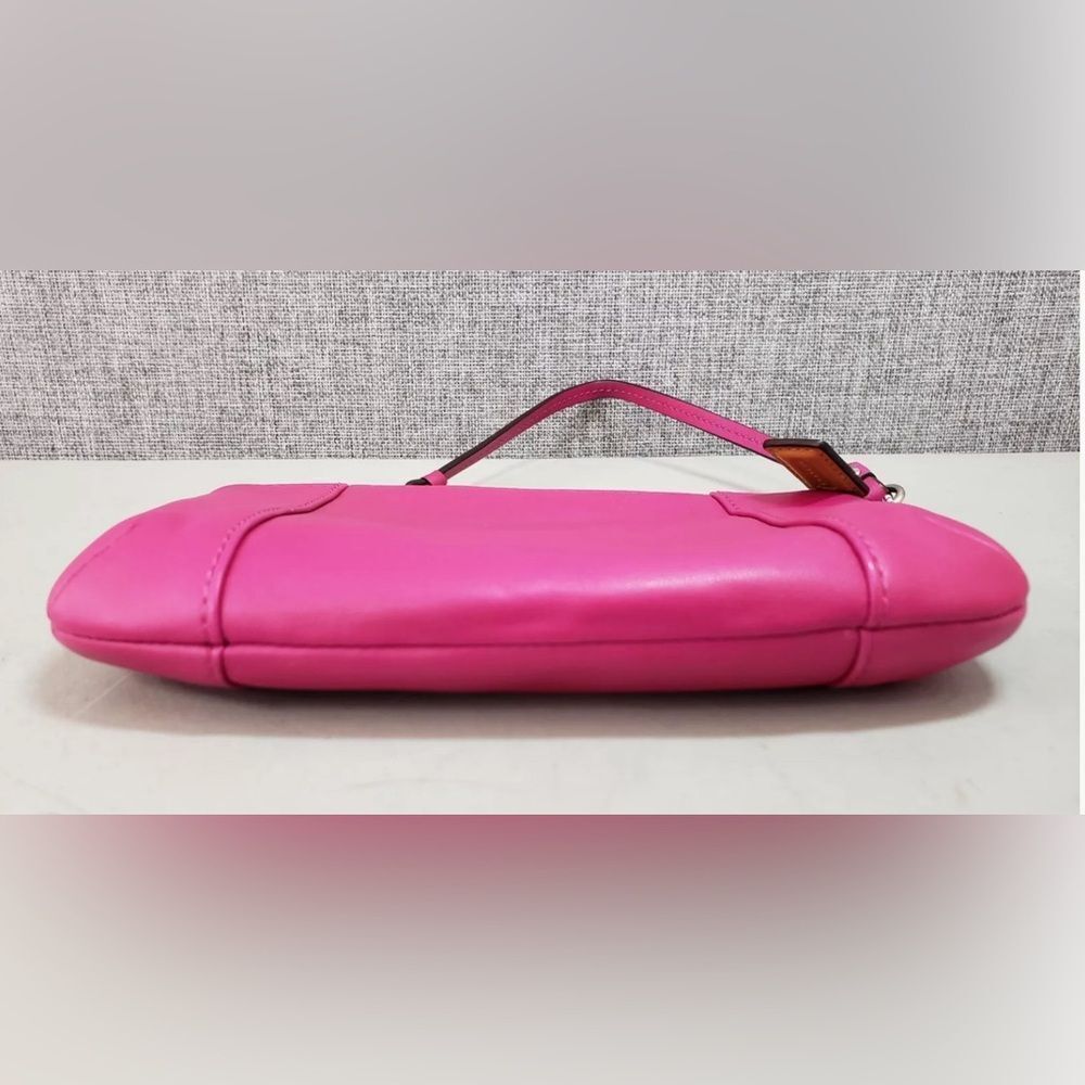 EUC Coach Barbie-Pink Leather Small Wristlet Bag - Picture 3 of 11